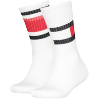 2er Pack TOMMY HILFIGER Flag Socken Kinder 300 - white 31-34