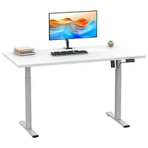 VCM Schreibtisch Lona Weiß / Silber