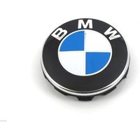 Original BMW Nabenabdeckung 1 Stück Nabendeckel Mittellochdeckel mit Chromrand einzeln