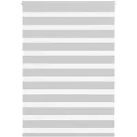 VidaXL Zebrarollo Hellgrau 105x150cm Stoffbreite 100,9 cm Polyester