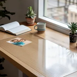 Tulup SCHUTZMATTE 120 x 50 cm – Transparente – Weiches Glas