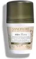 SANOFLORE Déodorant Flora efficacité 48h certifié bio 50ml Rouleau 50 ml