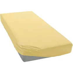 bellana Spannbettlaken »bellana by nature«, aus zertifizierter Bio-Baumwolle bellana weizen B/L: 180-200 cm x 200 cm