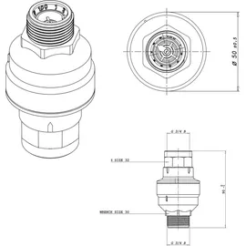 eltek s.p.a. Wasserstop 3/4 Zoll grau