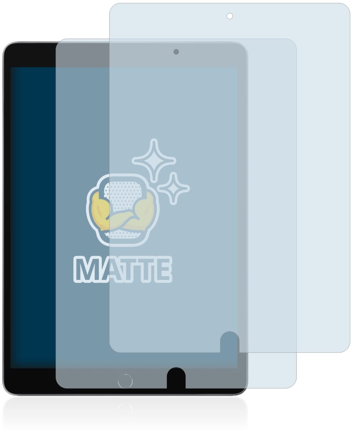BROTECT Entspiegelungs-Schutzfolie für Apple iPad 10.2" WiFi Cellular 2021 (9. Gen.) (2 Stück) Matte Displayschutz-Folie, Anti-Fingerprint