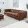 Riess-Ambiente Chesterfield Sofa Mikrofaser 3-Sitzer Braun