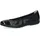 CAPRICE Damen Ballerinas aus Leder mit Lack, Schwarz (Black Comb), 36