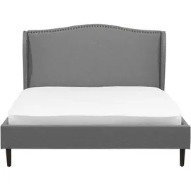 Beliani Polsterbett 140 x 200 cm Grau