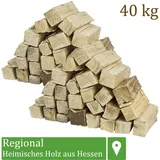 Flameup - Brennholz Kaminholz Kiefer Holz 40 kg Für Ofen und Kamin Kaminofen Feuerschale Grill Feuerholz Holzscheite Wood 25 cm kammergetrocknet