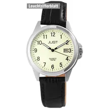 Just Watch Herrenuhr Echtleder Troy Troy, Datumsanzeige