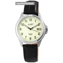 Just Watch Herrenuhr Echtleder Troy Troy, Datumsanzeige