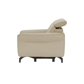 Uno Relaxsessel Basel Leder 99 x 87 x 96 cm Beige elektrisch