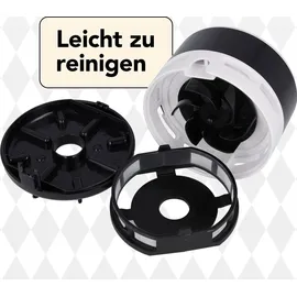 Clauss 2Clean Tischstaubsauger Schwarz