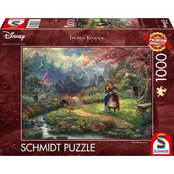 Schmidt Spiele Puzzle Disney, Mulan - Thomas Kinkade, 1000 Puzzleteile, Made in Europe bunt