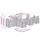 vidaXL Garten-Bistro-Set 9-tlg. Grau