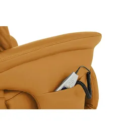 HIMOLLA Sessel 7418 Leder 81 x 111 x 95 cm Gelb elektrisch