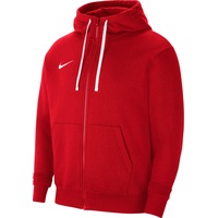 Nike Herren M Nk Flc Park20 Fz hættetrøje Sweatshirt, University Red/White/White, L