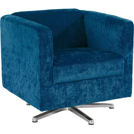 Home Affaire Sessel Bob Polyester 72 x 71 x 75 cm Blau drehbar