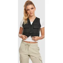 URBAN CLASSICS Ladies Short Tactical Vest schwarz, M