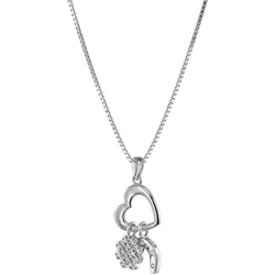 trendor 75061 Halskette Glück & Liebe 925 Silber, 40 cm