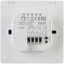 Revolt WLAN-Fußbodenheizung-Thermostate 4 St. Weiß