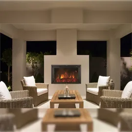 Chemin'Arte Elektrokamin XL Schwarz