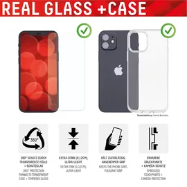 Displex Real Glass + Case für iPhone 14