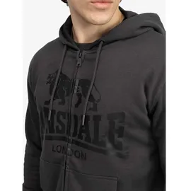 Lonsdale Krafty Hoodie Herren Grau/Schwarz XL