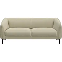 FLEXLUX 2,5-Sitzer Belle Designsofa, Couch, bequem durch Kaltschaum im Sitz, Skandinavisches Design, In hochwertiger Verarbeitung beige|braun