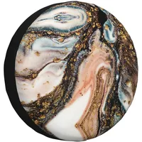 Reifenabdeckung Marmor Liquid Swirl Art gedruckt Wasserdicht Staubdicht Ersatzreifen Radabdeckung für Anhänger LKW SUV Camper Rad Reise Anhänger 14 Zoll 15 Zoll 16 Zoll 17 Zoll