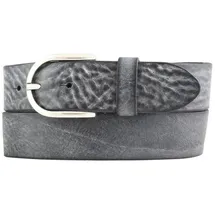 BELTINGER Damen-Gürtel aus weichem Vollrindleder Vintage-Look 4 cm | Jeans-Gürtel für Damen 40mm | Ledergürtel Used-Look | Schwarz 85cm - 85 cm (Gesamtlänge 100 cm)