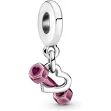 Pandora 799545C01 Silber Charm-Anhänger Hantel & Herz