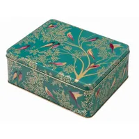 Elite Gift Boxes Sara Miller rechteckige Dose, „Green Birds“-Design