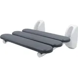 RIDDER Duschklappsitz Pro Badewannensitz grau