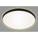 Briloner LED-Deckenleuchte Simpa Backlighteffekt 35,5 cm x 6,5 cm Schwarz-Weiß