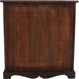 Mendler Kommode Schrank mit 3 Körben 63 x 60 x 30 cm Braun