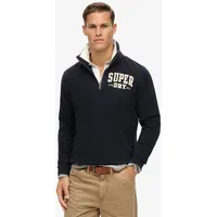 Superdry Sweatshirt »VINTAGE ATHLETIC ZIP HENLEY«, Gr. M, Eclipse