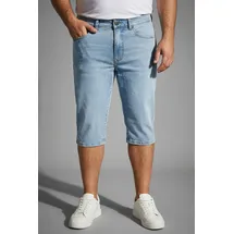 man's world plus "Große Größen", Herren, Gr. 66, N-Gr, blau (light blau used), Denim/Jeans, Obermaterial: 98% Baumwolle, 2% Elasthan, Destroyed-Effekte, unifarben, regular fit kniefrei, Jeans, gerade geschnittenes Bein, normale Leibhöhe, Regular-Fit