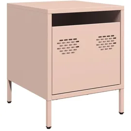 vidaXL Nachttische 2 Stk. Rosa 35x39x43,5 cm Stahl