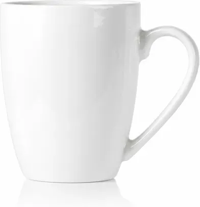 JIWOO Espressobecher 330 ml glänzend weiß 1 Stück