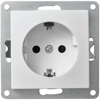 McPower Schutzkontakt-Steckdose Flair Weiß