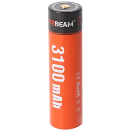 AceBeam 18650 Li-Ion Akku, ARC18650H-310A, 3,7V, 3100mAh, mit Micro-USB-Ladeanschluss