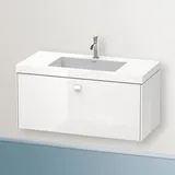 Duravit Brioso c-bonded mit Unterbau BR4602O2222, 100x48cm, Weiß Hochglanz 1 Auszug,