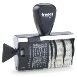 TRODAT Stempel Wortband mit Datum 1117