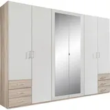 WIMEX Drehtürenschrank Fügen 270 x 208 x 58 cm Weiß