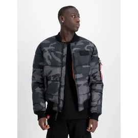Alpha Industries Ma-1 Camo Bomberjacke Black Camo 2XL