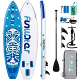 LuxusKollektion Inflatable SUP-Board Aufblasbares SUP Board, Komplettes Paddleboard Set mit Zubehör