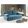 werk2 Schlafsofa WERK2 "Indigo Bettsofa mit Bettkasten, Breite 205cm, hochwertige Verarbeitung", blau (türkis), B:205cm H:90cm T:95cm, 100% Polyester, Sofas, Schlafsofa, 2-Sitzer Sofa und Schlafcouch mit Federkern & Bettkasten