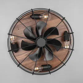 RL Deckenventilator 48 cm Deckenventilator Schwarz