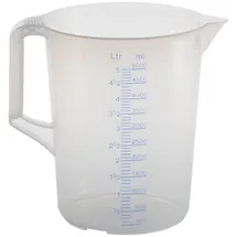 Hünersdorff Messkanne 5000 ml PP transp.D203xH257mm Griff geschl.HÜNERSDORFF